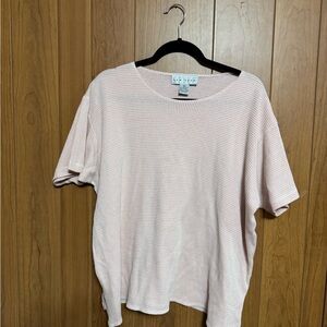 Baby Pink Gingham Oversized Top